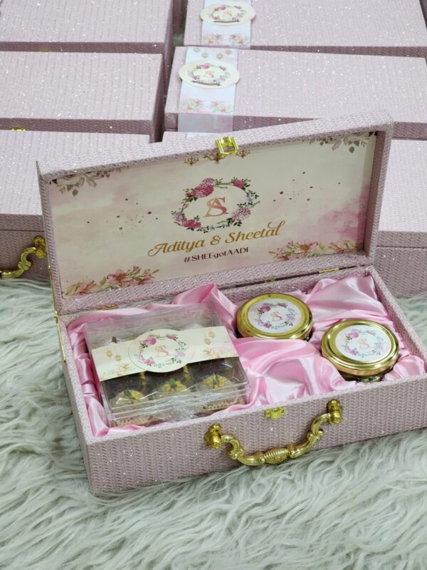 Blushing Romance Wedding Invitation Box - Image 9
