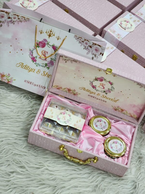 Blushing Romance Wedding Invitation Box - Image 6