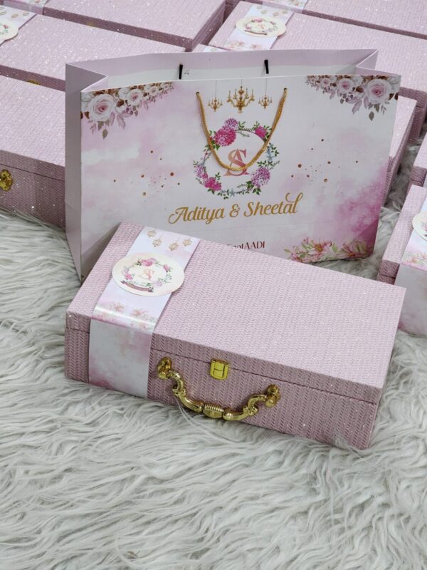 Blushing Romance Wedding Invitation Box - Image 2