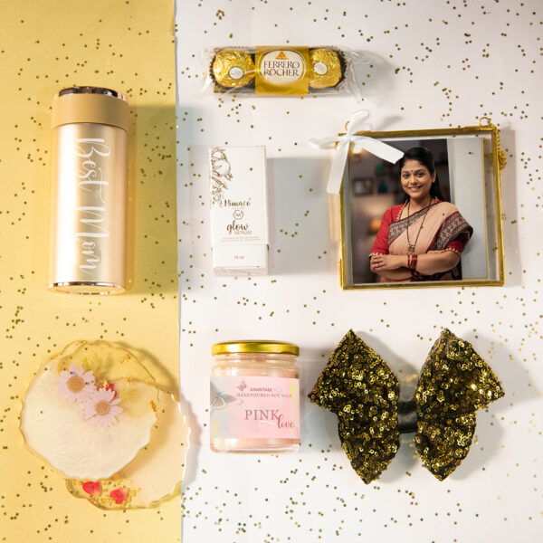 Golden Gift Hamper For Mom - Image 2