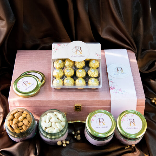 Glamorous Rose Gold Wedding Invitation Box - Image 4